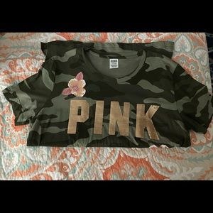 PINK camo tee